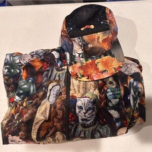 Ripndip Nermaissance jacket anorak and galactica hat renaissance cats space set